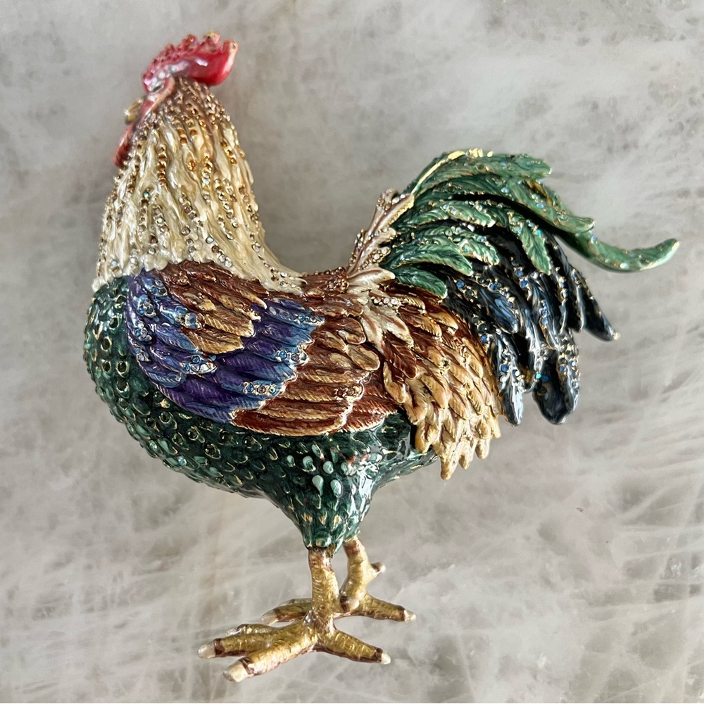 JAY STRONGWATER Collectors Jarvis Provence 6.5” Rooster with Bonus Display Stand - Picture 11 of 15